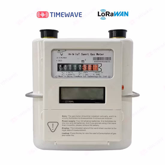 Medidor de gas inteligente G2.5 con carcasa de acero y aluminio inalámbrico Lorawan
